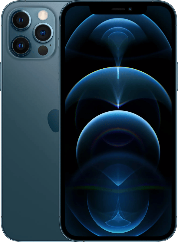 Apple iPhone 12 Pro in de kleur Pacific blauw