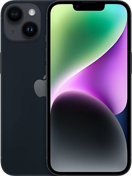 Apple iPhone 14 in de kleur Middernacht