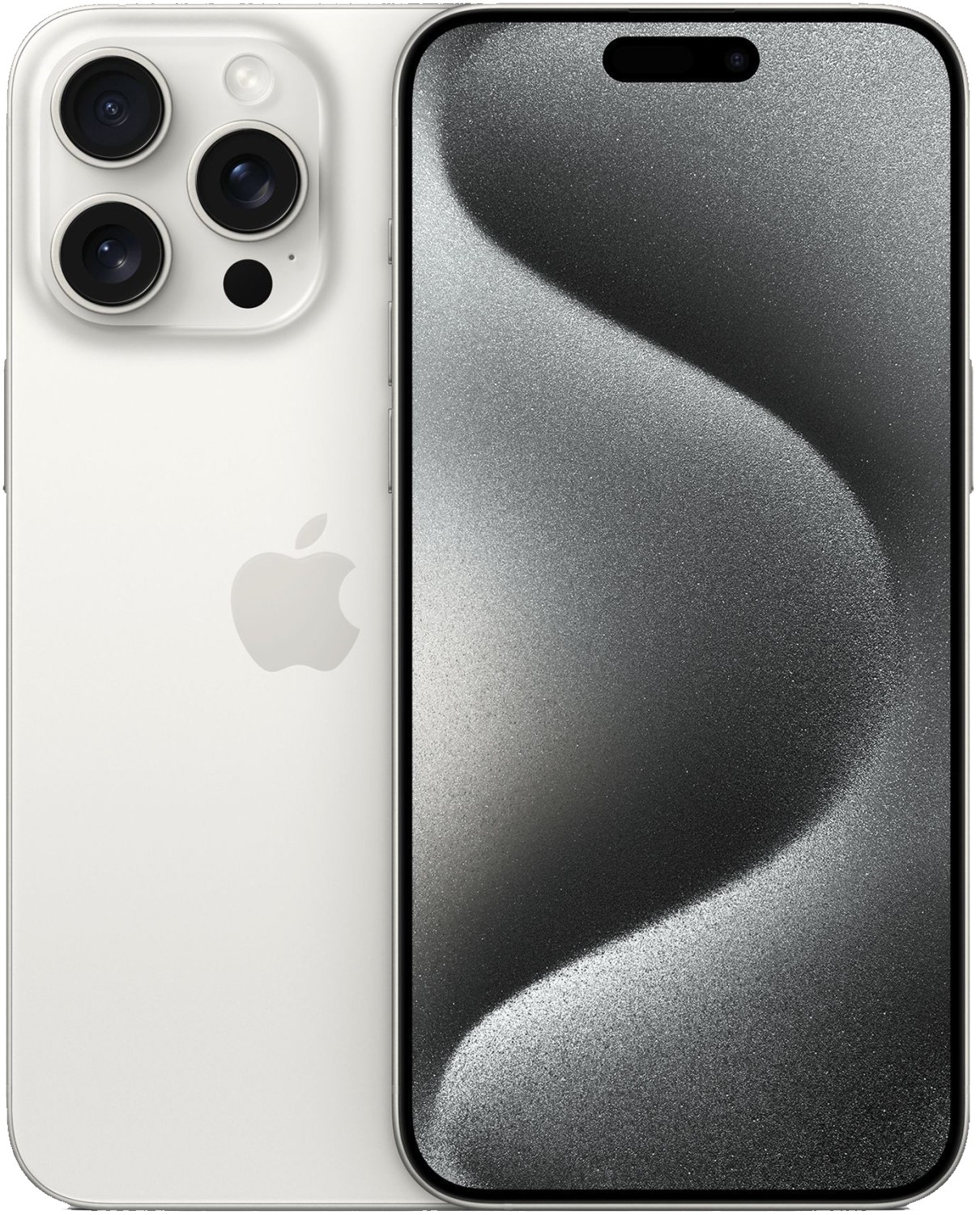 Apple iPhone 15 Pro Max in de kleur Wit titanium