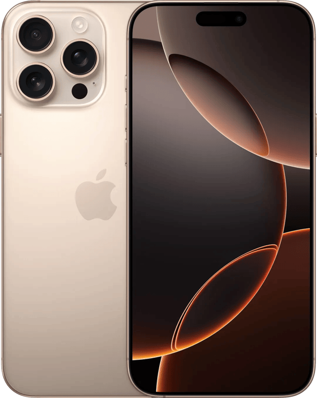 Apple iPhone 16 Pro Max in de kleur Zwart titanium