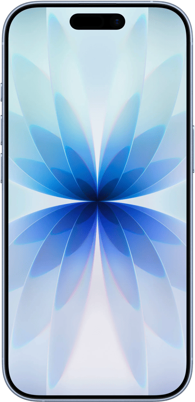 Apple iPhone 17 in de kleur Nevelblauw