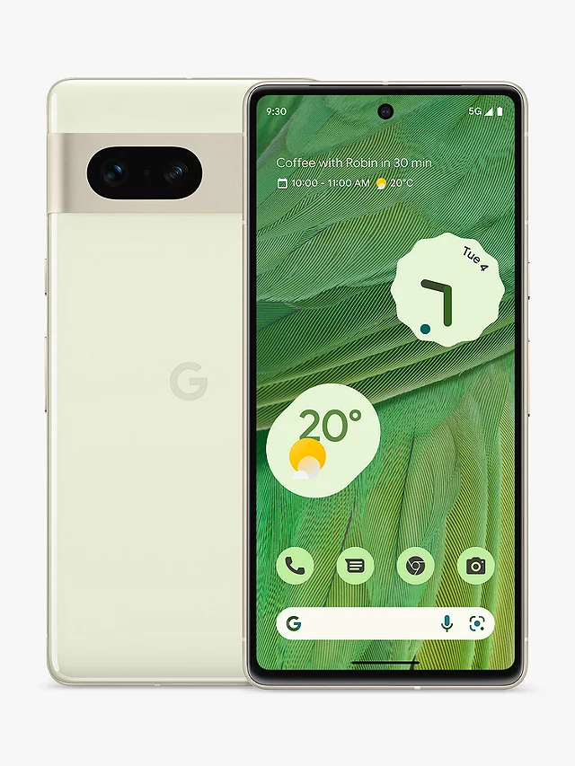 Google Pixel 7 in de kleur Lemongrass