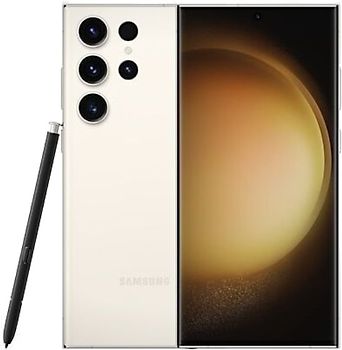 Samsung Galaxy S23 Ultra in de kleur Cream